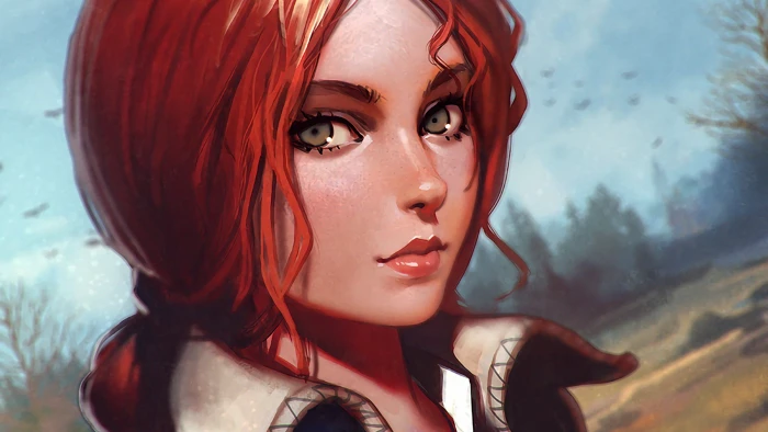 ilya kuvshinov triss merigold drawing the witcher 2k