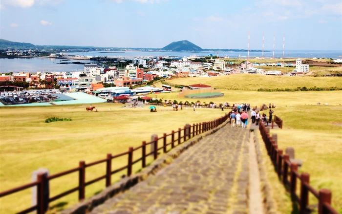 Korea Jeju Island travel scenery Wallpaper 11 water sea architecture 2k