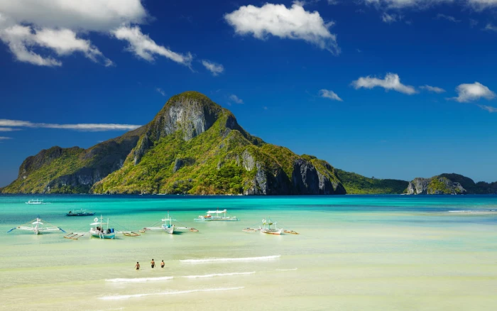 Municipality Of El Nido On The Island Palawan Asia Philippines In Pacific Ocean Beautiful Beach Photo Wallpaper Hd 2k