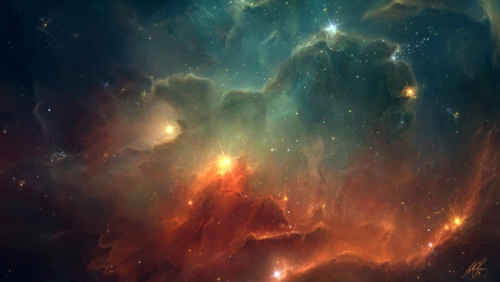 nebula wallpaper space TylerCreatesWorlds art digital 2k
