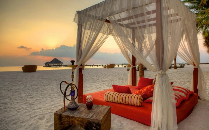 Romantic Beach nature relax romance cushion beautiful tropical 2k
