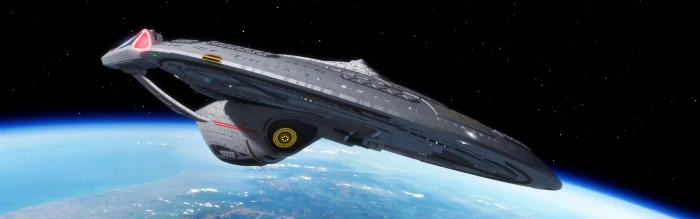 space ship illustration Star Trek USS Enterprise spaceship 2k 4k