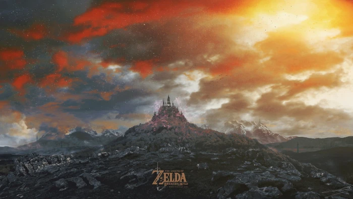 The Legend of Zelda wallpaper castle Breath the Wild 2k