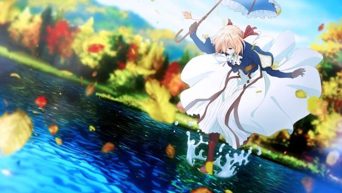 Violet Evergarden anime girls water 2k