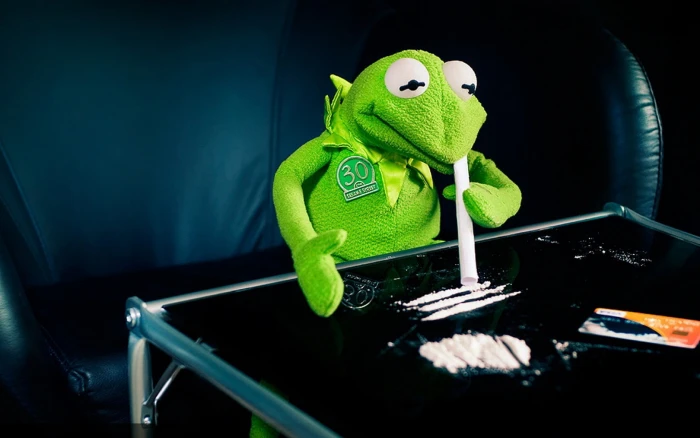kermit the frog cocaine Animals Frogs HD Art 2k