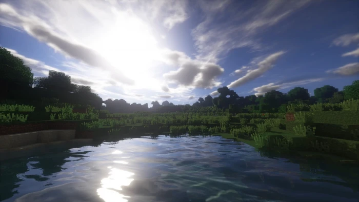 landscape Minecraft shaders 2k