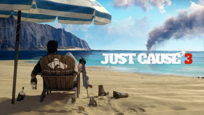 Just Cause 3 poster rear view land beach nature water sea 2k