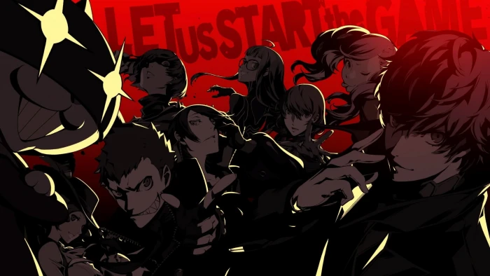 male and female anime characters digital wallpaper Persona series 2k