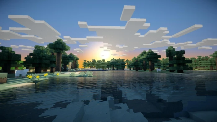 minecraft widescreen retina imac sky architecture built structure 2k