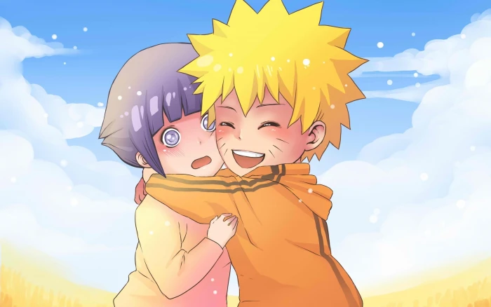 Naruto and Hinata wallpaper joy children art confusion Uzumaki 2k