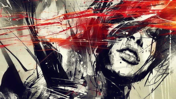 person's face illustration abstract artwork women paint backgrounds