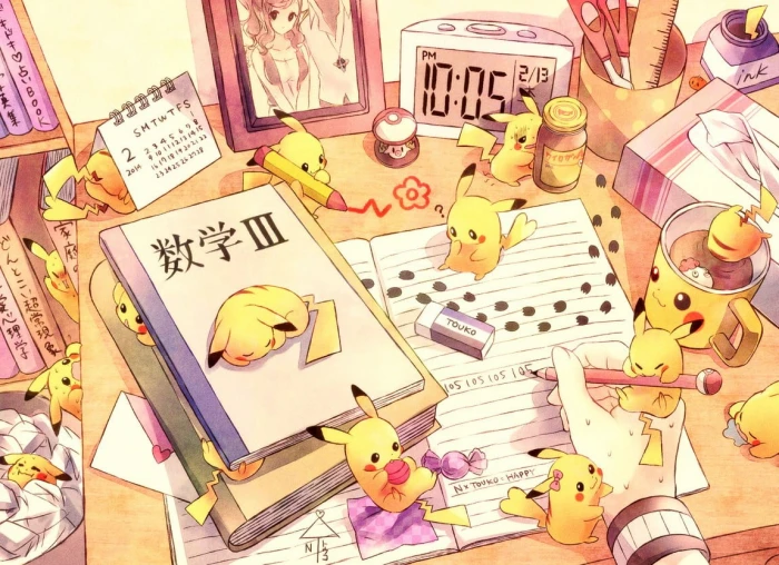 Pokemon Pikachu wallpaper Pok mon anime representation high angle view