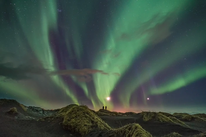 scenery of green Aurora during night iceland Showtime 2k