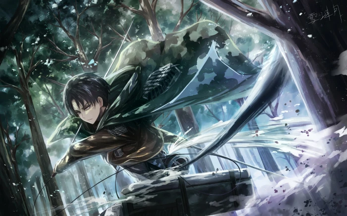 Anime Attack On Titan Levi Ackerman 2k