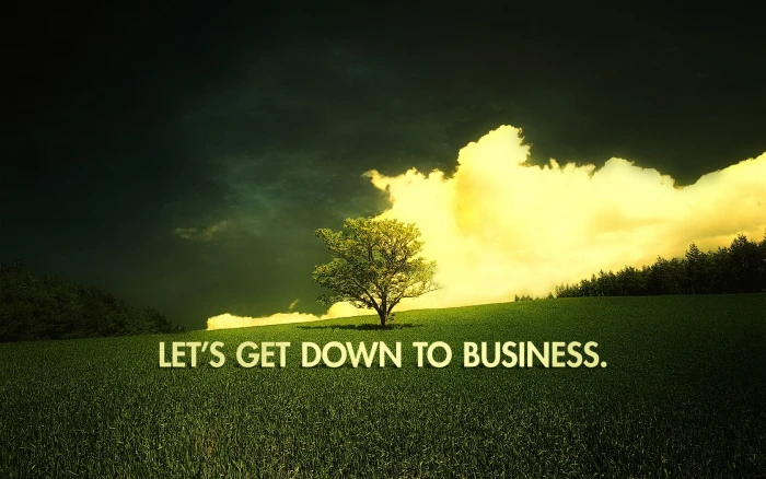 green tree with text overlay landscape motivational typography 2k