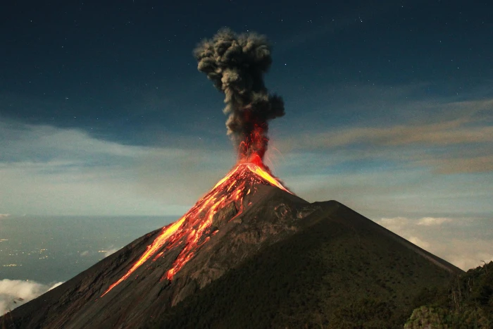 Guatemala landscape volcano nature eruption 2k