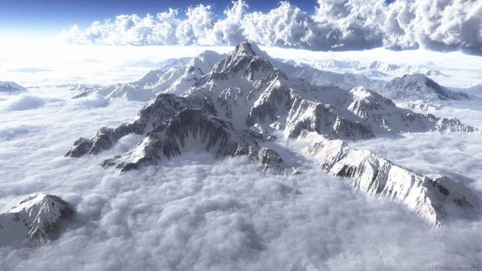 nature glacier mountain snow landscape alp mountains 2k