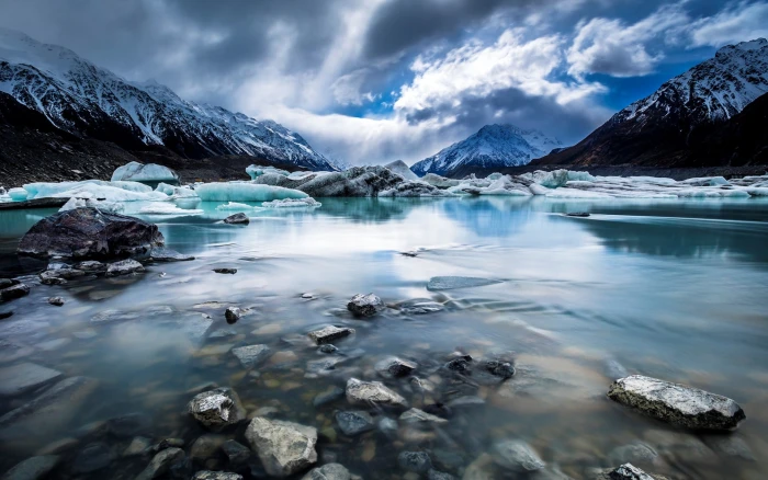 New Zealand South Island Travel Scenery Wallpaper cold temperature 2k