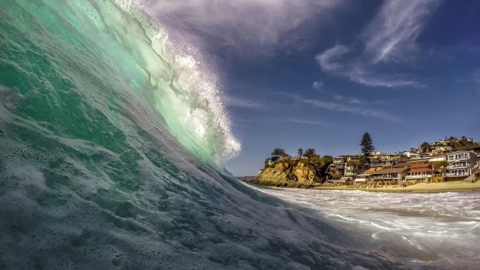 sea waves victoria beach water beauty in nature land motion 2k
