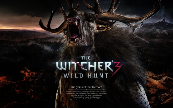 The Witcher 3 Killing Monsters Wild Hunt poster 2k