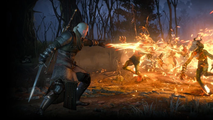 The Witcher Geralt of Rivia fire rpg Igny the wild hunt witcher 3 2k