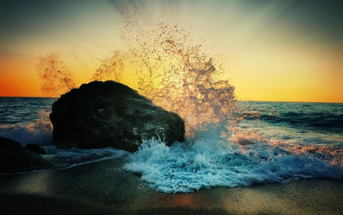Windows 10 scenery theme desktop wallpaper 09 sea water 2k