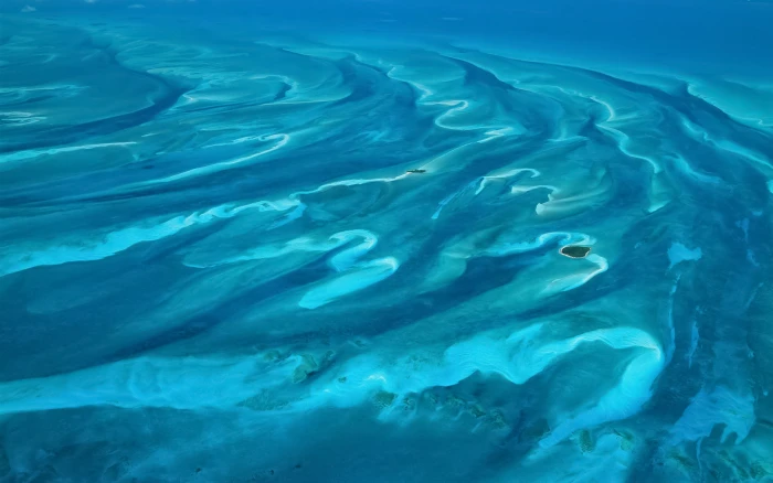 aerial Bahamas water sea nature 2k