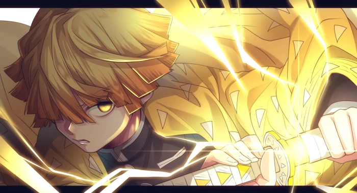 Anime Demon Slayer Kimetsu no Yaiba Zenitsu Agatsuma 2k