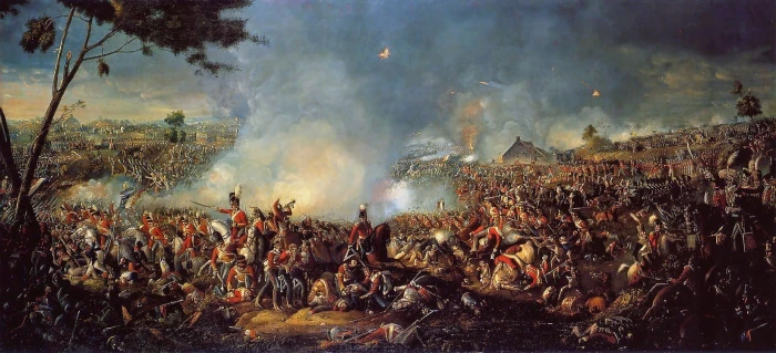 Armies Clashing at the Decisive Battle of Waterloo during Napoleonic Wars 2k