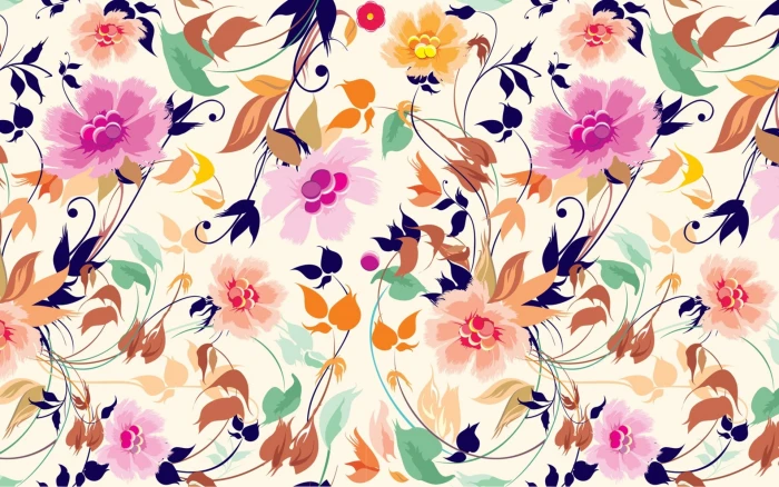 multi color floral pattern patterns background texture surface 2k