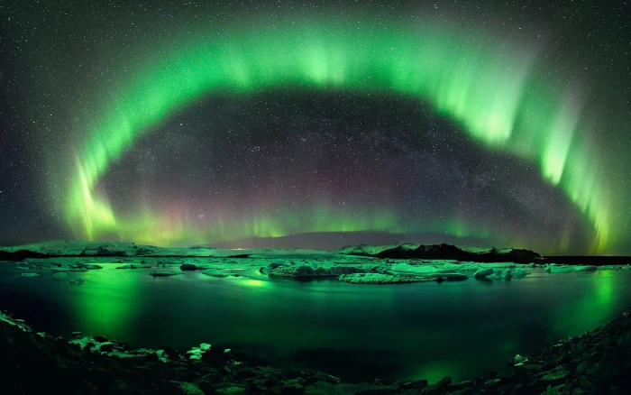 Beautiful Aurora Borealis HDR Photo HD Wallpaper northern lights 2k