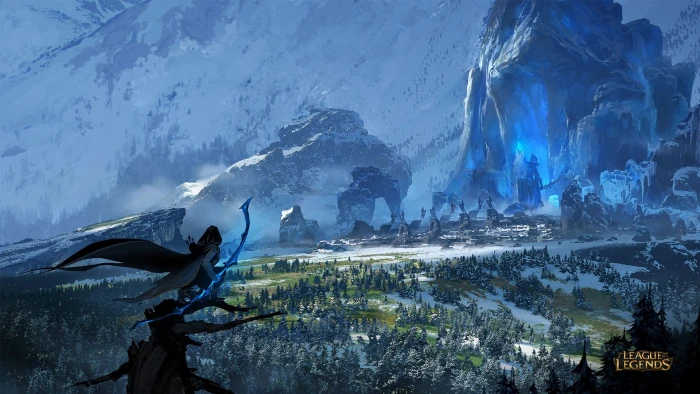 League of Legends wallpaper Runeterra Ashe video games 2k