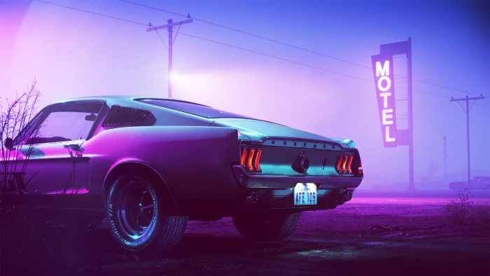 Mustang neon HD 2k
