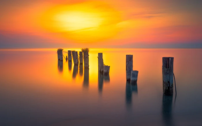 Ontario Canada Sunrise At Kelso Beach Orange Red Sky Reflection Android Wallpapers For Your Desktop Or Phone 2k 4k