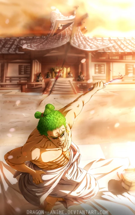 Roronoa Zoro One Piece anime built structure architecture 2k