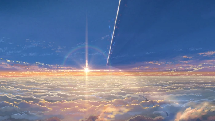 white clouds Kimi no Na Wa Makoto Shinkai cloud sky scenics nature 2k 4k