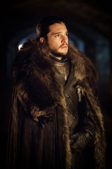 Game of Thrones Jon Snow Kit Harington tv series fur winter