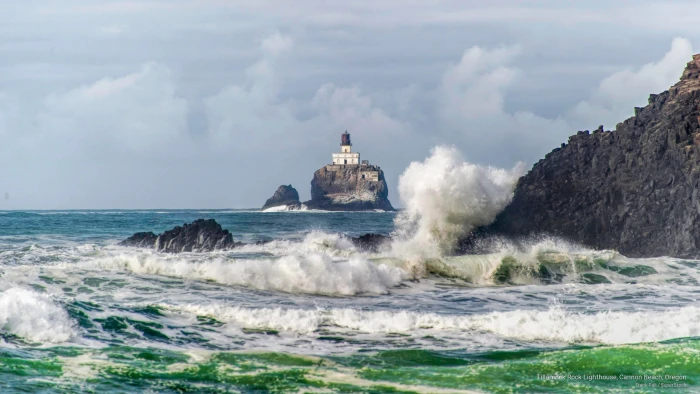 Tillamook Rock Lighthouse Cannon Beach Oregon Architecture 2k