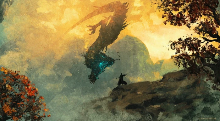 fantasy art artwork Sekiro Shadows Die Twice game video games 2k