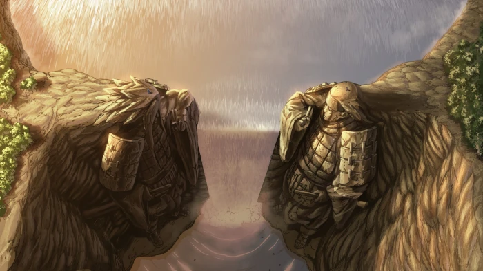 Madara statue illustration Naruto Valley of the End Shippuuden 2k