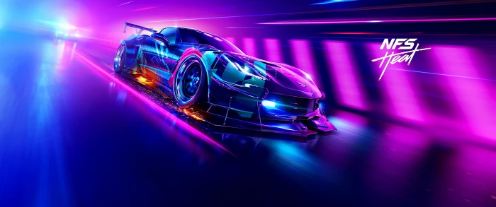 video games Video Game Art ultrawide ultra wide Need for Speed Heat 9 2k