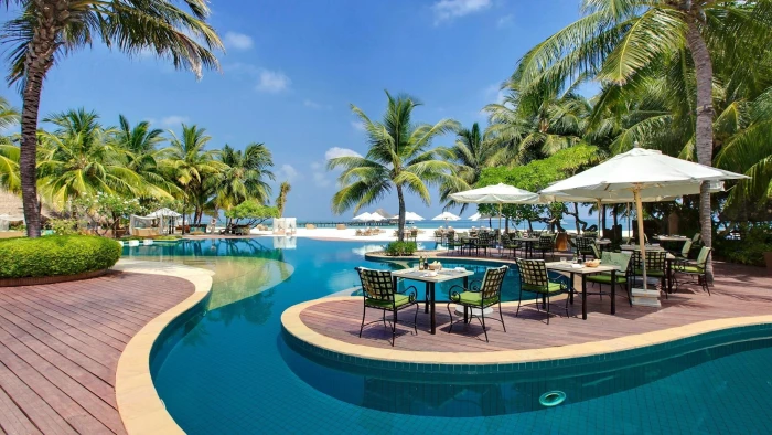 Exotic resort beach resoret beaches palm pool 2k