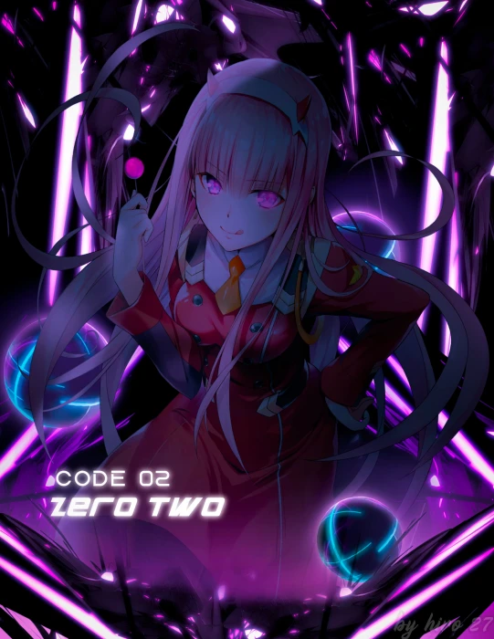 Zero Two Darling in the FranXX anime girls 2k