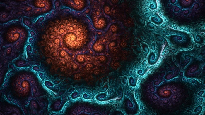 abstract illustration fractal biology science magnification 2k