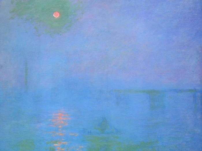 landscape picture Claude Monet Bridge To Charing Cross Fog on the Thames 2k