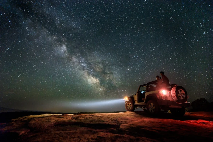 nature landscape Milky Way night stars starry Tyler Stableford 2k