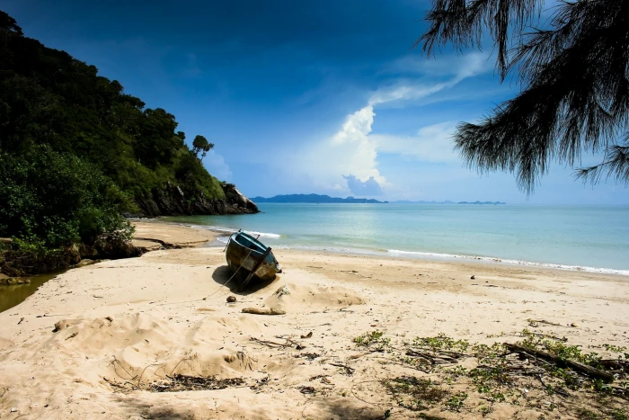beach water sea land sky beauty in nature sand tranquility 2k