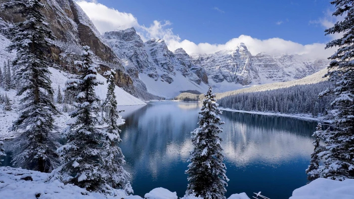 nature glacier mountain snow ice winter landscape mountains 2k