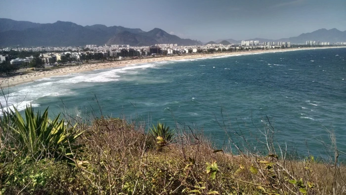 Recreio beach Brazil Rio de Janeiro water mountain scenics nature 2k
