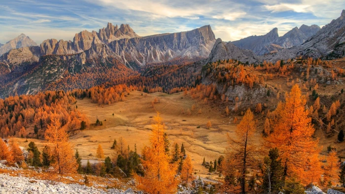 sky belluno alps dolomiti ampezzane mountain range nuvolao 2k